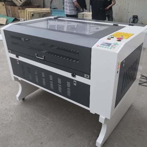 Laser engraver 9060 80W 100w ruida system XY axis square linear laser engraving 6090 go through long materials co2 laser cutting