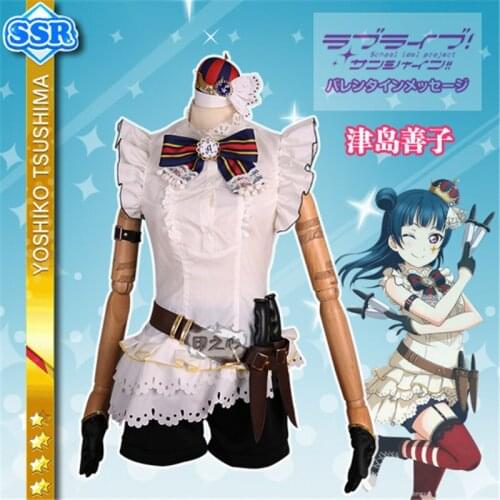 Love live sunshine Circus Tsushima Yoshiko Unawakened Training Suit Cosplay Costumes O