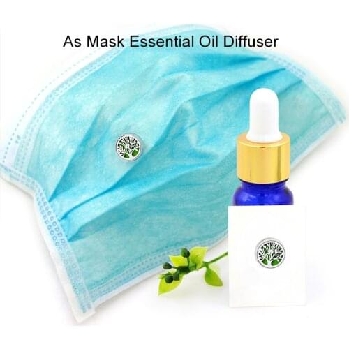 Stainless Steel Jewelry Tie Clip Buckles Brooch Cufflink Diffuser For Face Aroma Essential Oil Magnetic Gift for Women Men Kid