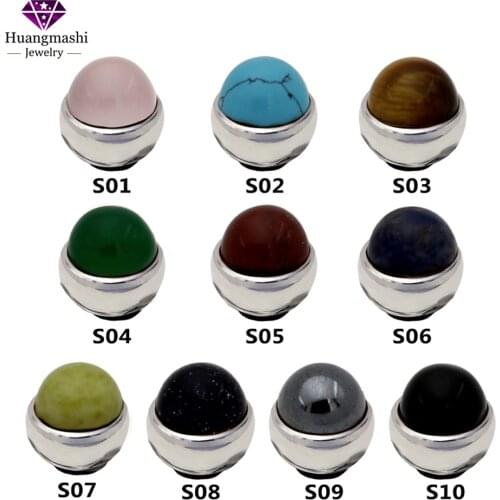 Newest Fashion Jewelry Stainless Steel Filled Round Stone Twisted zetting Ring head accessories ME006