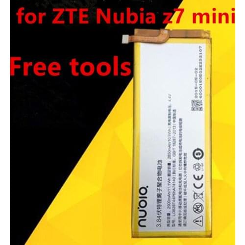 NEW 2380mAh For ZTE Nubia z7 mini battery Replacement accessories For ZTE Nubia Z7 mini NX507J 5.0 inch battery+Free tools