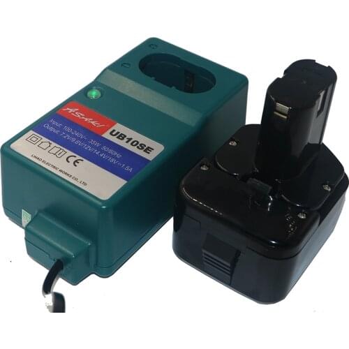 New 12V Ni-MH 3.0Ah Rechargeable Battery with Charger for Hitachi EB1212S EB1214L EB1214S EB1230,EB1230H,EB1230X,EB1233X 323226