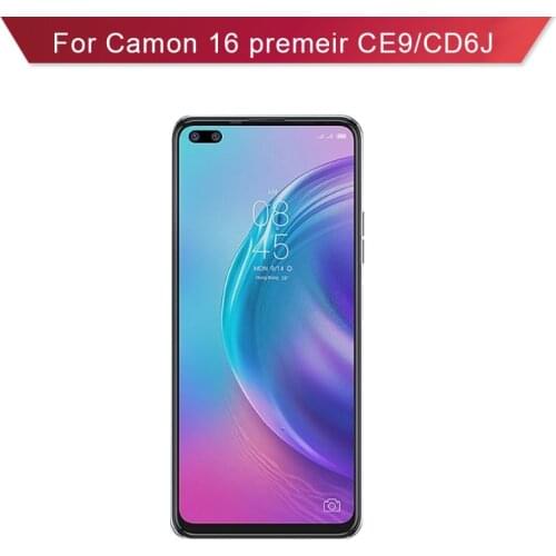 New Full LCD for Tecno Camon 16 Premier CE9 LCD Display Touch Screen Digitizer Assembly for CE9 CD6J LCD Screen Replacement
