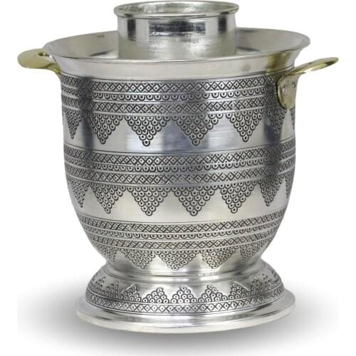 Morya Copper Greek Ouzo English Raki Crushed Wine Bottle Cooler Ice Packs Arab Nightcap Glass Cold Keeper Bar Accessories