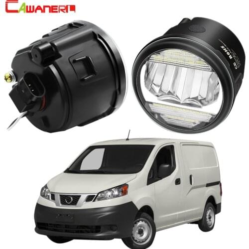 2in1 Fog Light + Daytime Running Light Car H11 Front Bumper LED Fog Lamp DRL 12V For Nissan NV200 2010 2011 2012 2013 2014 2015