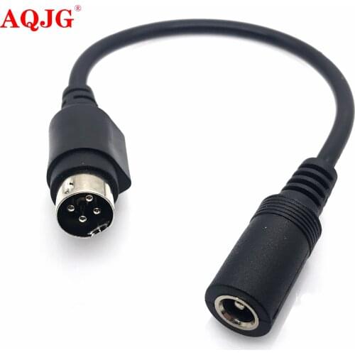 Female 5.5*2.5mm to male 4-Pin Cable Lead For SATO TG-5011-19V-ES Just a 4-Pin cable For TV LCD VCR power supply