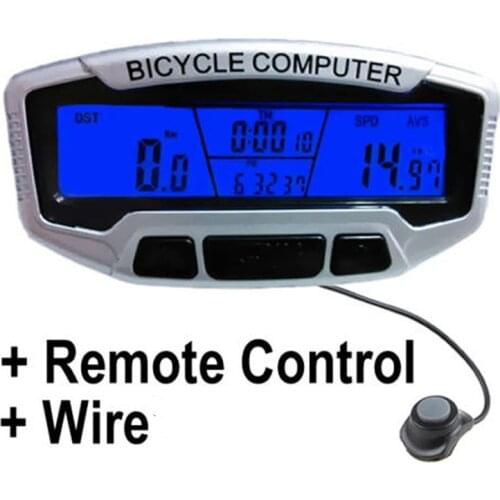 Outdoor Bicycle Computer Wired Stopwatch Waterproof Bicycle Speedometer Digital Odometer Stopwatch Velometer with LCD Display