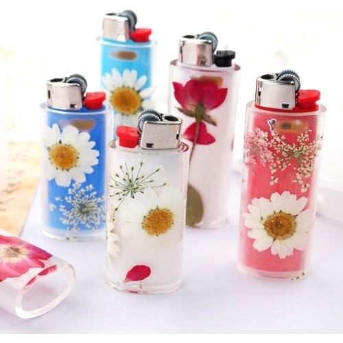 2Pcs Universal Cigarette Lighter Cover Silicone Resin Mold Cigar Lighter Protective Punch Epoxy Resin Mold Art Crafts