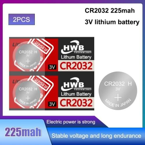 2pcs For maxell CR2032 Cell Coin Button Batteries DL2032 CR 2032 KCR2032 5004LC ECR2032 3V Lithium Battery