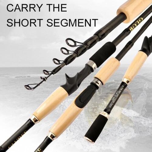 2021 Nieuwe Hengel 1.68M 1.8M 2.1M 2.4M 2.7M 2/3 Secties Casting Spinhengel lokken 5G-40G Reizen Staaf Baitcasting Staaf