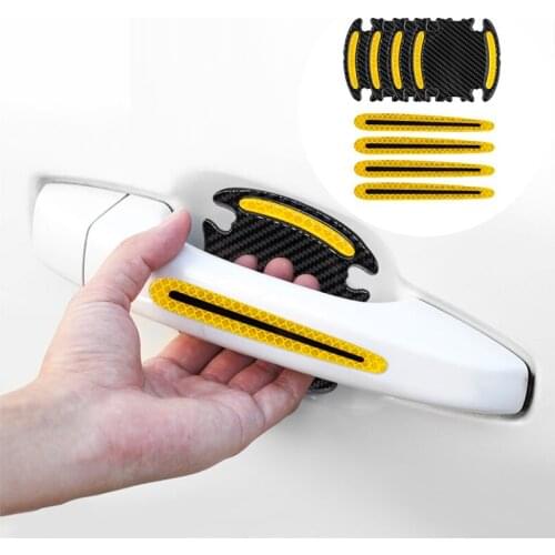 3D Car Reflective Sticker Door Handle Bowl Cover Car Exterior Accessories for Geely Vision SC7 MK CK Cross Gleagle GX7 SX7