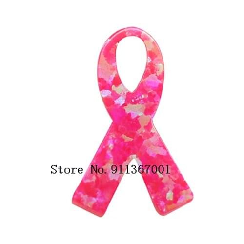 50pcs Wholesale Ribbon Shape Synthetic opal Ribbon pendant
