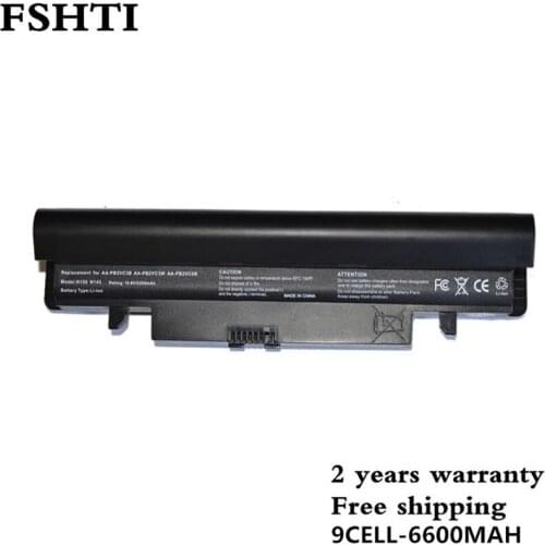 6600mAh BATTERY FOR SAMSUNG N145 N148 N150 N250 N250P N260 N260P Plus Black Free shipping