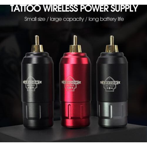 DIOZO Protable Wireless Tattoo Pen Power Supply Large Capacity USB Rechargeable Ultra-Quiet Wireless Tattoo Battery Power Supply