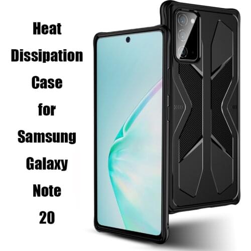 For Samsung Galaxy Note 20 Case Anti-fingerprint Shockproof Breathable Heat Soft Back Cover Note20 5G Heat Dissipation Funda