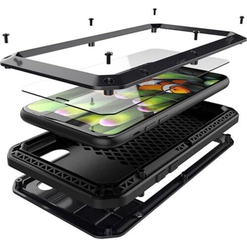 Doom armor Metal Aluminum phone Case for iPhone 11 XS MAX XR X 6 6S 7 8 Plus 5S 5 SE 2020 Full Body Cover Shockproof Fundas Case