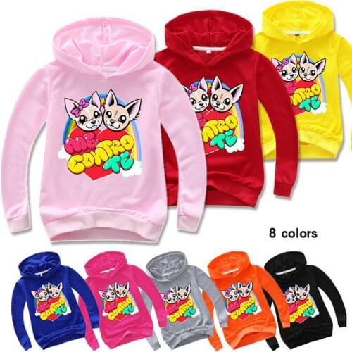 Spring Children Cartoon Me Contro Te Print Clothes Autumn Hoodies Boy Coat Girl Sweatshirts Kids Long Sleeve T-Shirts Hooded Top