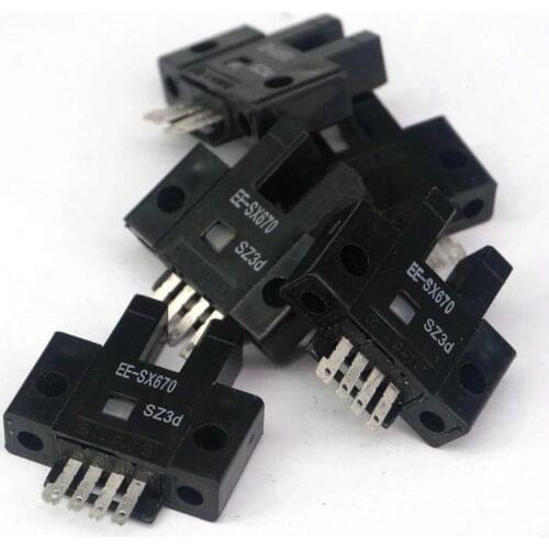 5PCS 5MM DC5-24V 100mA Slotted Optical Switch EE-SX670 Photoelectric Sensor NPN