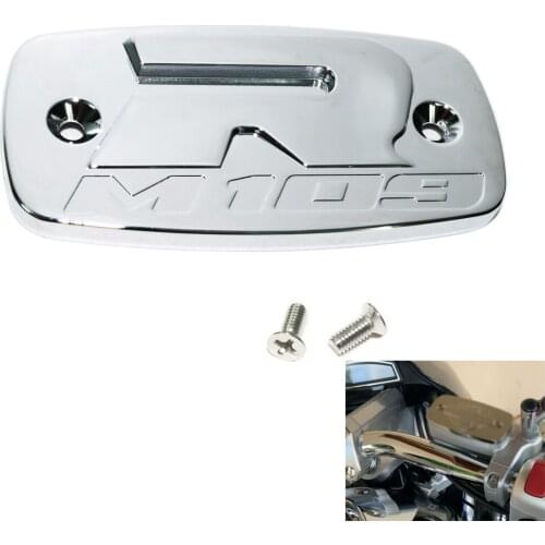 For Suzuki Boulevard M109R 109R M109 2006-2015 Motorcycle Cafe Racer Chrome Front Brake Master Cylinder Reservoir Cap Cover