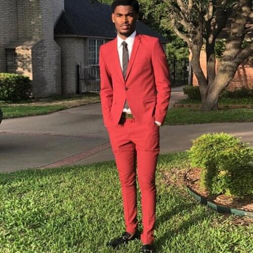 Fashionable One Button Groom Tuxedos Groomsmen Notch Lapel Mens Suits Blazers (Jacket+Pants+Tie) W:959