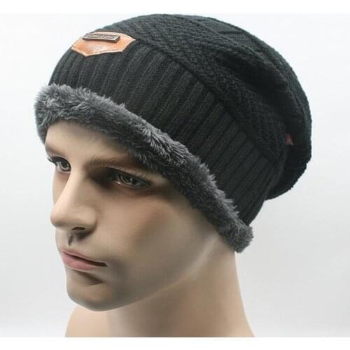 New Fashion Unisex Knitted Autumn Winter Cold Protection Caps Solid Color Keep Warm Hedging Caps