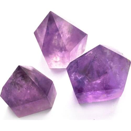 Wholesale Natural Beautiful Purple Quartz Amethyst Crystal Point Wand Tower for Sale decoration