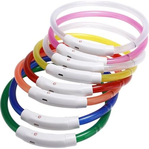 LED Pet Light Collar, USB Rechargeable Collar Teddy Luminous Collar, Small and Medium Large Dogs, Dogs, Cats and Accessories
