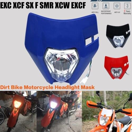 Motorcycle Dirt Bike Universal Headlight Head Light Headlamp For 2017 2018 KTM Headligt EXC XCF SX F SMR 125 250 300 450 500 530