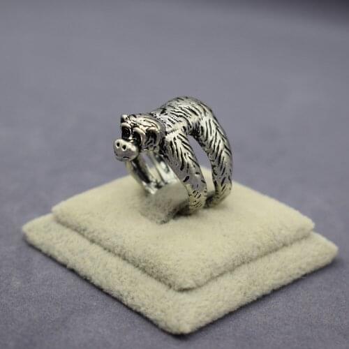 Vintage Chimpanzee Rings Fashion Retro Style Adjustable Gorilla Rings Women Men Jewellery