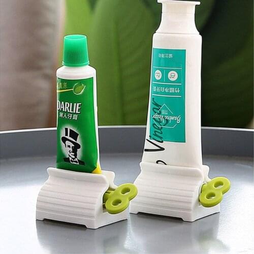 Toothpaste Squeezer Holder Dispenser Tube Clip-on Device Bathroom Accessories Cleanser Press Rolling SqueezerToothpaste Extruder