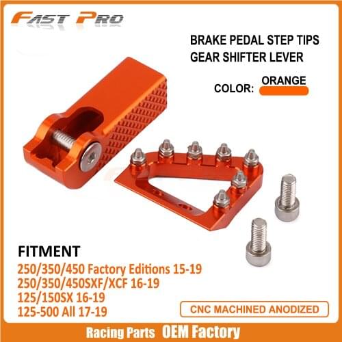 Billet Gear Shifter Shift Lever Brake Pedal Tip Replacement For KTM SXF XCF SX EXC EXCF SXS SMR 125 150 200 250 300 350 400 450