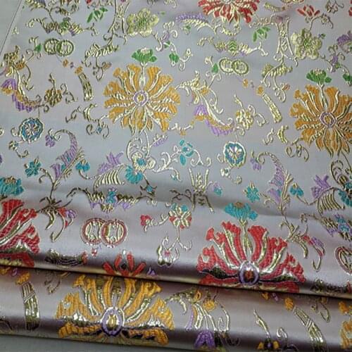 Hot sell 75x50cm Damask Jacquard Brocade Fabric For Apparel Costume Upholstery Furnishing Curtain Clothing Material Patchwork
