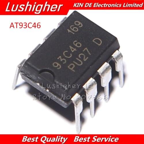 10pcs AT93C46 DIP8 93C46 DIP New Original IC