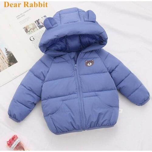 2021 Children Down Padded Jacket Baby Boy clothing Girl autumn Winter Thicken Parkas Kids Bear Clothes Hoodie Warm coat Outwear