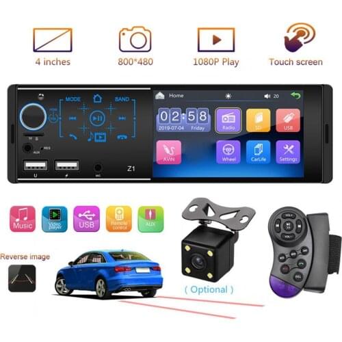 60% HOT SALES !!!Z1 Car MP5 Player Bluetooth 4.1 Inch Touch Screen Auto FM Stereo Audio Radio