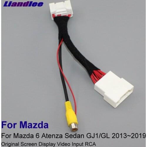 Car Camera RCA Adapter Wire For Mazda 6 Atenza Sedan GJ1/GL 2013-2019 Rear View CAM Original Connector Cable