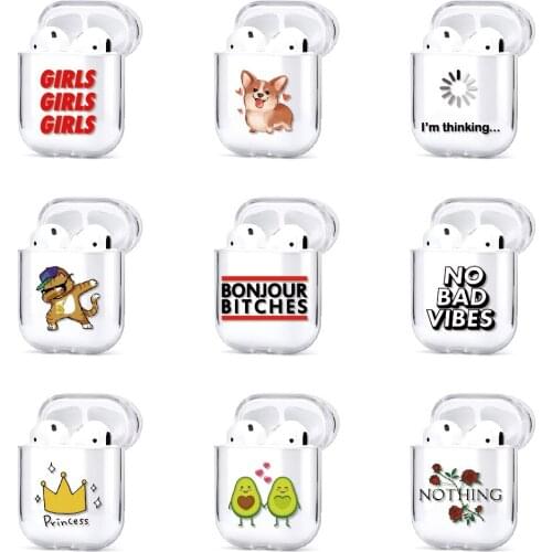 Wireless Earphone Case For Apple iPhone Charging Box For AirPods Pro Hard Transparent Protective Cover Skin Accessories