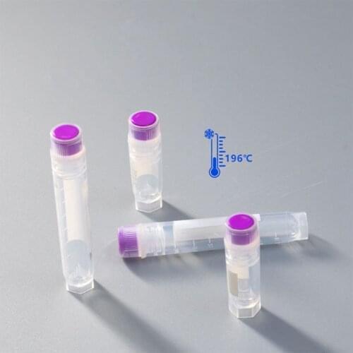 Lab consumables Microtubes Cryovials with white writing area internal thread 5.0ml