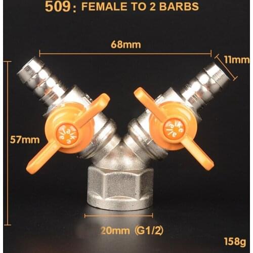 Brass Chrome Ball Gas Valve G1/2" BSPP For Gas Liquid Water ON/OFF Ball Valve 509