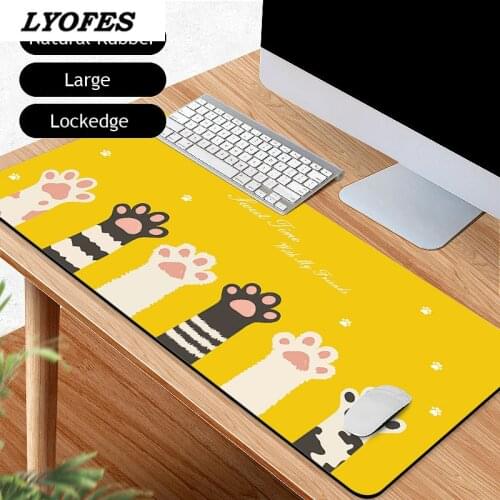 Cartoon Cute Mouse Pad Large Lockedge Writing Gaming Desk Mats Kawaii Mouse Pad Laptop Mouse Mat for Office Home Gamer PC 80*30