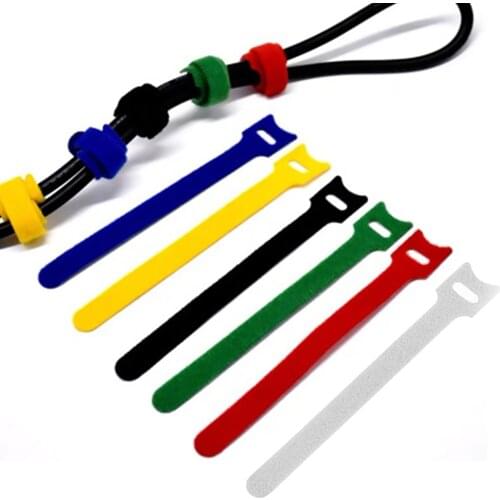 10PCS Reusable Cord Organizer Keeper Tie Holders Straps Fastening Cable Ties Straps Earbud Headphones Phones Wire Wrap Managemen