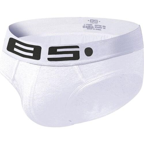 2020 BS Brand Men Briefs Underwear Sexy Breathable Underpants Cotton Comfortable Mens Briefs Underwear Shorts BS102