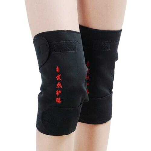1 Pair Tourmaline Self Heating Knee Pads Magnetic Therapy Kneepad Pain Relief Arthritis Brace Support Patella Knee Sleeves Pads