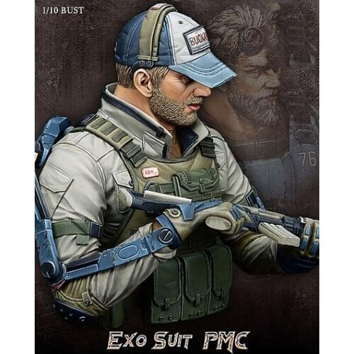1/10 Scale Unpainted Resin bust EXO suit PMC collection bust