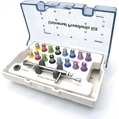 Dental Implant Screwdriver Torque Wrench Ratchet 10-70NCM 16 Pcs Screw Driver Universal Restoration Tools Kit Dentist Instrument