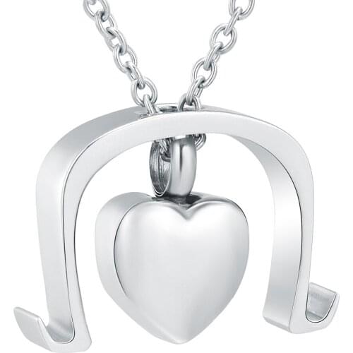 Necklace Ashes Urn Keepsake Women Jewelry Free Engraved Unique Stainless Steel Blank Heart Cremation Pendant Memorial