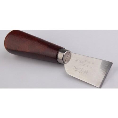 Professional Leather Cutting Knife With Wooden Handle Protable Convenient Craft Tool Functional Perfect