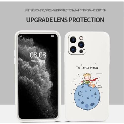 Rectangle Cute Pattern Phone Case For iPhone 12 Pro Max 11 X XS XR XSMAX SE2020 8 8Plus 7 7Plus 6 6S Plus Cover