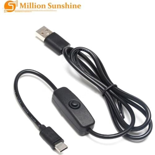 Raspberry pi 4 power switch line type-c interface 5V 3A USB power supply line RPI125