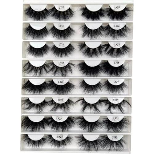 TDANCE 25mm Real Mink Eyelashes Fluffy Lashes Dramatic Messy Long False Eyelash Makeup Wholesale 3d Reusable Mink Lash Faux Cils
